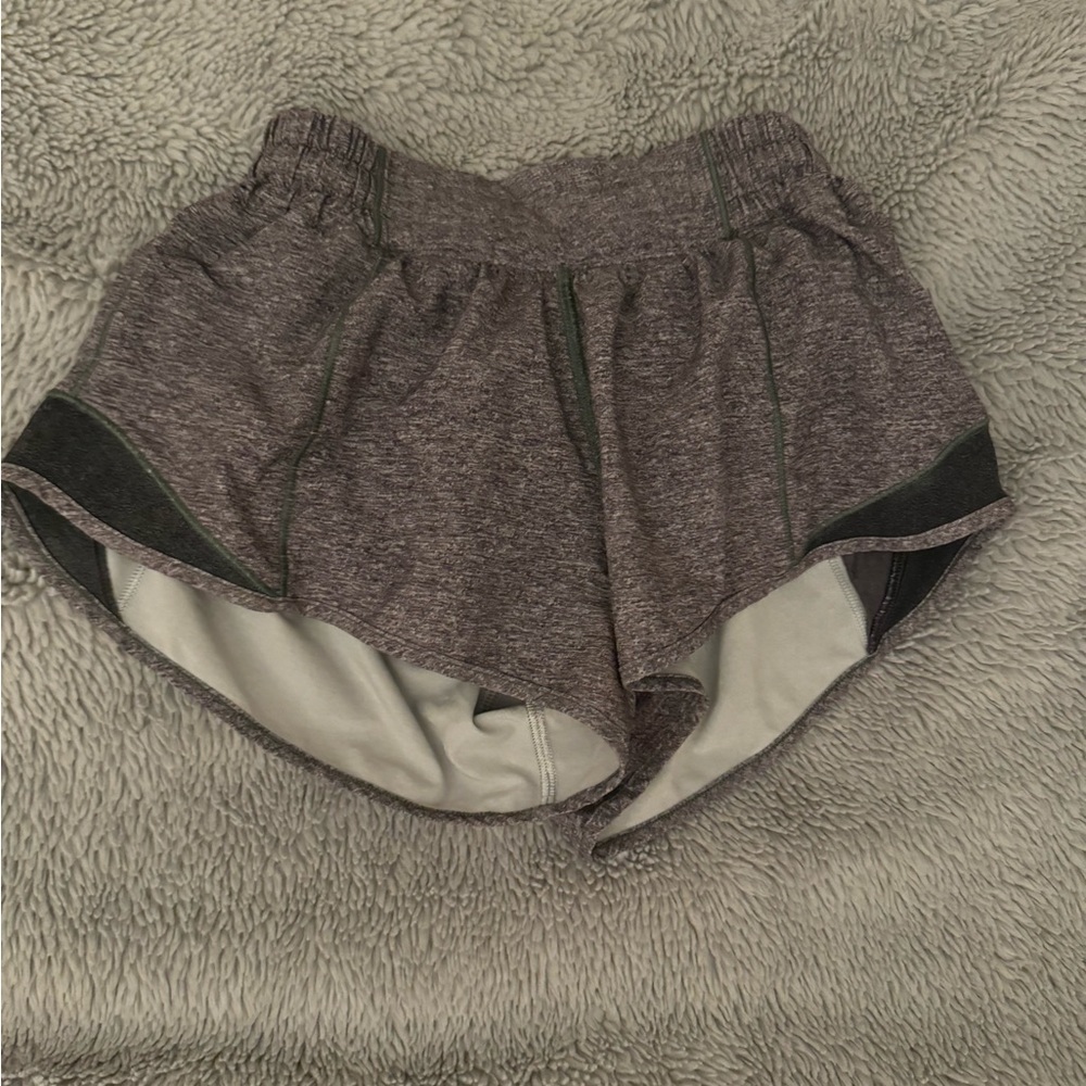Heather Gray Lululemon Hotty Hot Shorts
